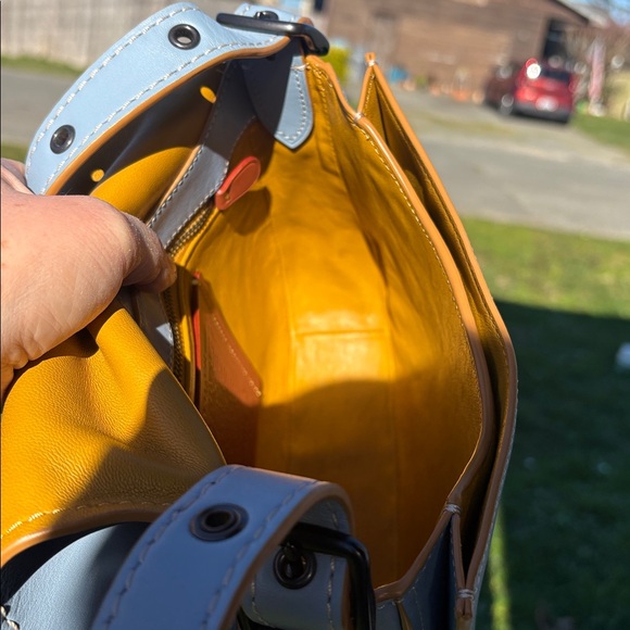 Coach 1941 Saddle Bag 23 in cornflower blue - Picture 10 of 14